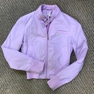 Lavender Members Only Zip Up Jacket